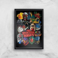 Suicide Squad Poster Giclee Art Print - A3 - Black Frame von Suicide Squad 2021 Film