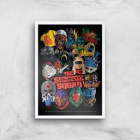 Suicide Squad Poster Giclee Art Print - A3 - White Frame von Suicide Squad 2021 Film