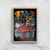 Suicide Squad Poster Giclee Art Print - A3 - Wooden Frame von Suicide Squad 2021 Film