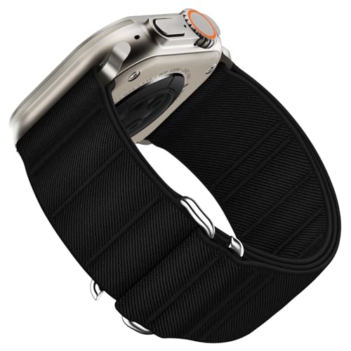 Suitisbest Armband Kompatibel mit Apple Watch Ultra Armband 49mm 45mm 44mm 42mm, Nylon Sport Band mit S-Haken für Apple Watch Ultra 2 / Ultra SE Serie 9 8 7 6 5 4 3 2 1 von Suitisbest