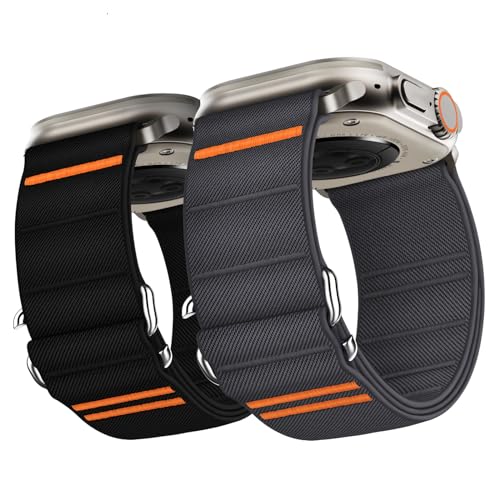 Suitisbest Armband Kompatibel mit Apple Watch Ultra Armband 49mm 46mm 45mm 44mm 42mm, Nylon Sport Band mit S-Haken für Apple Watch Ultra 2 / Ultra SE Serie 10 9 8 7 6 5 4 3 2 1 Suitisbest Armband Kompatibel mit Apple Watch Ultra Armband 49mm 46mm 45mm 44mm 42mm, Nylon Sport Band mit S-Haken für Apple Watch Ultra 2 / Ultra SE Serie 10 9 8 7 6 5 4 3 2 1 von Suitisbest