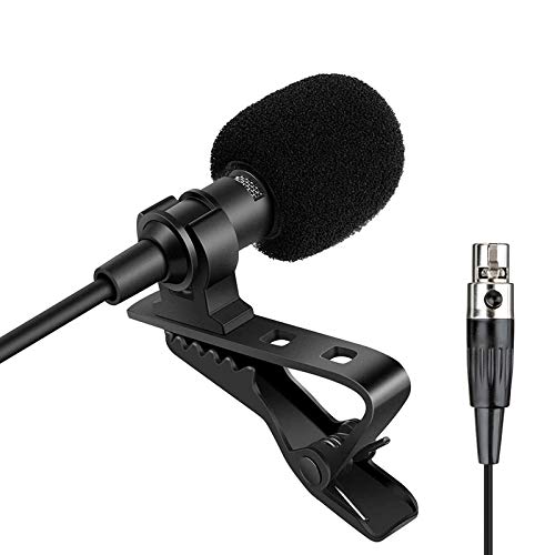 Sujeetec Lavalier Mikrofon Ansteckmikrofon Kompatibel mit AKG Samson Wireless Transmitter - Unidirektionales Kondensatormikrofon - Mini XLR TA3F Stecker von Sujeetec