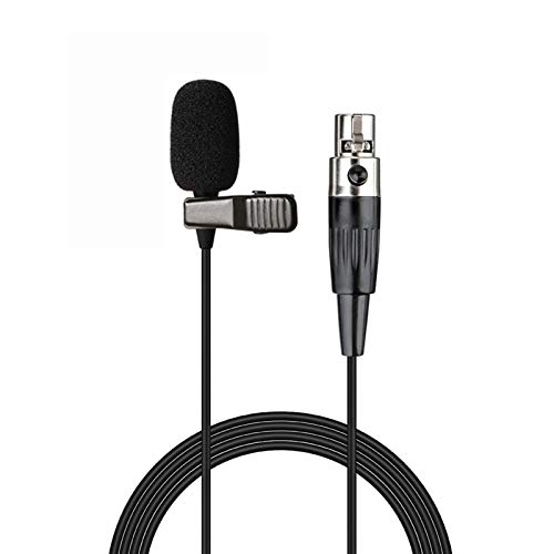 Sujeetec Lavalier Mikrofon Ansteckmikrofon Kompatibel mit Shure Wireless Transmitter - Unidirektionales Kondensatormikrofon - Mini XLR TA4F Stecker von Sujeetec