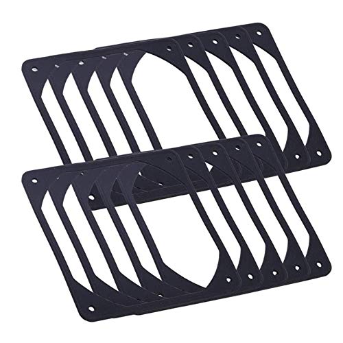 Sujurio 10Pcs 140Mm Antivibrations-Silizium-LüFterdichtung RauschunterdrüCkendes Dichtungspad für PC-ComputergehäUse-LüFter Sujurio 10Pcs 140Mm Antivibrations-Silizium-LüFterdichtung RauschunterdrüCkendes Dichtungspad für PC-ComputergehäUse-LüFter von Sujurio