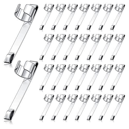 Sujurio Metall Bleistift Clips zum Aufschieben Bleistift Clips zum Einrasten, Bleistift Halter Clip Metall AufhäNgbare Tragbare Bleistift Clips, 60 StüCk von Sujurio