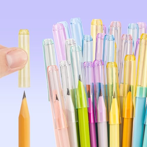 Sukh Bleistiftkappen, Bleistiftspitzenschutz, bunte Kunststoffabdeckung, Bleistiftverlängerung, Stifthalter für Studenten, Klassenzimmer, Büro, Geschenke, Schulbedarf, 100 Stück Sukh Bleistiftkappen, Bleistiftspitzenschutz, bunte Kunststoffabdeckung, Bleistiftverlängerung, Stifthalter für Studenten, Klassenzimmer, Büro, Geschenke, Schulbedarf, 100 Stück von Sukh