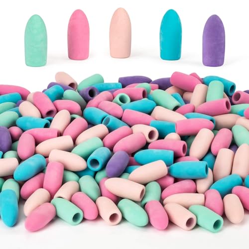 Sukh Radiergummis für Bleistifte, Pulk – Bleistift-Radiergummis, 60 Stück, Bleistiftkappenaufsätze für Kinder, latexfrei, 5 Farben, Schul-Radiergummi, Kappe für Lehrer, Sudents, Klassenzimmer, Zuhause Sukh Radiergummis für Bleistifte, Pulk – Bleistift-Radiergummis, 60 Stück, Bleistiftkappenaufsätze für Kinder, latexfrei, 5 Farben, Schul-Radiergummi, Kappe für Lehrer, Sudents, Klassenzimmer, Zuhause von Sukh