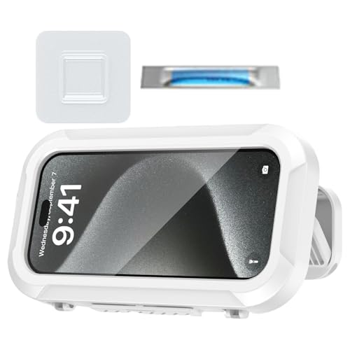 Dusch Telefonhalterung, Wandhalterung des Dusch Telefonhalters | Duschfester Telefonhalter - Touchscreen 360 Grad Verstellbarer Anti -Nebel -Ständer für Hausbad Pool Badewanne 7inch Mobiltelefone von Sulxyi