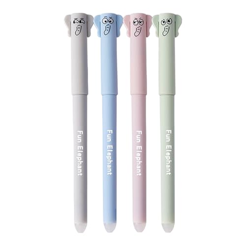 Löschbare Gelschreiber – Löschbarer Kugelschreiber, glatte Schreibstifte, feine Spitze, 0,5 mm, niedliches Schreibwaren, Schulbedarf mit Gummis zum Zeichnen, Journaling, Handschrift von Sulxyi