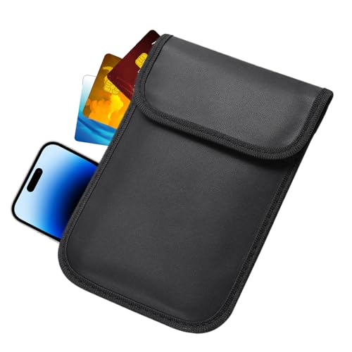 Signalblockierende Tasche – Handy-Schutzhülle für Privatsphäre, Diebstahlschutz, Brieftaschen-Abschirmung, Sichtschutz für Fahren, Geschäftsreisen, Schwarz Signalblockierende Tasche – Handy-Schutzhülle für Privatsphäre, Diebstahlschutz, Brieftaschen-Abschirmung, Sichtschutz für Fahren, Geschäftsreisen, Schwarz von Sulxyi