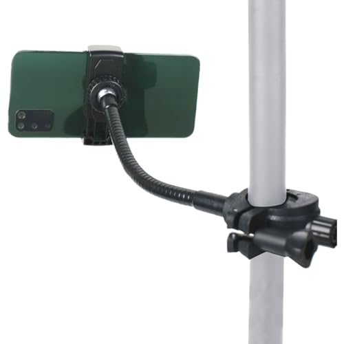 Smartphone-Halterung Für Mikrofonständer | Notenständer Smartphonehalter | Verstellbarer Schwanenhalsarm Kompatibel Mit Smartphones Für Studio Schlagzeug Und Musik Smartphone-Halterung Für Mikrofonständer | Notenständer Smartphonehalter | Verstellbarer Schwanenhalsarm Kompatibel Mit Smartphones Für Studio Schlagzeug Und Musik von Sulxyi