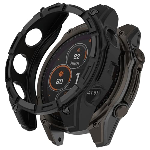 SumRioo Hülle Kompatibel mit Garmin Fenix 8 Solar 51 mm, Anti-Fleck, Kratzfest, Stoßfeste Cover Kompatibel mit Garmin Fenix 8 Solar 51 mm Ultradünne TPU Schutzhülle, Schwarz SumRioo Hülle Kompatibel mit Garmin Fenix 8 Solar 51 mm, Anti-Fleck, Kratzfest, Stoßfeste Cover Kompatibel mit Garmin Fenix 8 Solar 51 mm Ultradünne TPU Schutzhülle, Schwarz von SumRioo