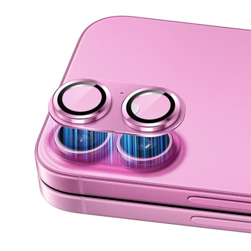SumRioo Kameraschutz für iPhone 16/iPhone 16 Plus Kamera Panzerglasfolie, 9H Härte Linsenschutz Aluminiumlegierung, HD Kratzfest Kamera Schutzfolie für iPhone 16/16 Plus, Rosa SumRioo Kameraschutz für iPhone 16/iPhone 16 Plus Kamera Panzerglasfolie, 9H Härte Linsenschutz Aluminiumlegierung, HD Kratzfest Kamera Schutzfolie für iPhone 16/16 Plus, Rosa von SumRioo