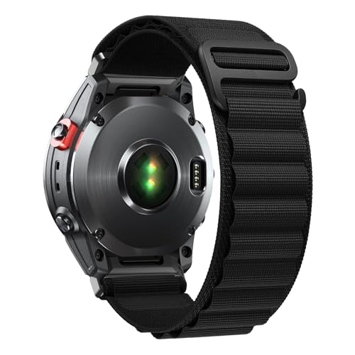 SumRioo QuickFit 22 mm Armband für Garmin Fenix 8/8 Solar 47 mm/7 Pro/7/6 Pro/6/5/5 Plus/E, Nylon Alpine Loop Uhrenarmband für Garmin Tactic 8 47 mm, Descent G2, Epix 2, Forerunner 965/955, Schwarz SumRioo QuickFit 22 mm Armband für Garmin Fenix 8/8 Solar 47 mm/7 Pro/7/6 Pro/6/5/5 Plus/E, Nylon Alpine Loop Uhrenarmband für Garmin Tactic 8 47 mm, Descent G2, Epix 2, Forerunner 965/955, Schwarz von SumRioo