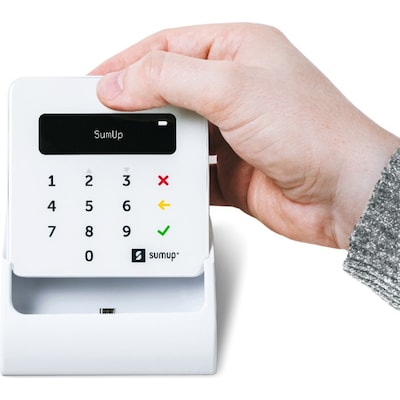 SumUp Air Kartenterminal mit Aufsteller von SumUp Payments Limited