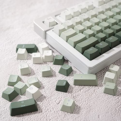 123 Tasten PBT Double Shot Keycaps OEM Profil Gradient Green Backlit Keycaps für 60% 65% 95% Cherry Mx Schalter mechanische Tastatur von Sumgsn