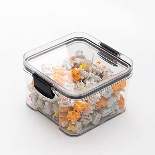 Aufbewahrungsbox für Tastaturschalter, Schalter, mechanische Tastatur, Tastenkappen, Schalter, Aufbewahrungsbox, transparenter Kunststoff, versiegelt (460 ml) von Sumgsn