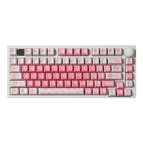 PBT Dye Sub Keycaps Cherry Profile Cute Pink Keycaps Set Fit für 61/64/87/104/108 Cherry Mx Switches Mechanische Tastatur von Sumgsn