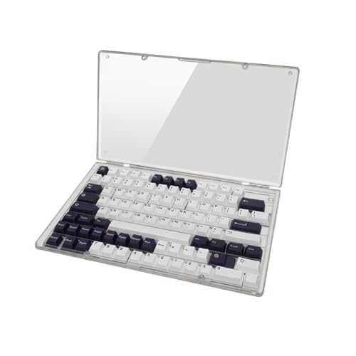 Sumgsn 1 x Tastenkappen-Aufbewahrungsbox mit 104 Tasten, transparent, mattiert, für XDA, Cherry, DSA, OEM-Profil, mechanische Tastatur von Sumgsn