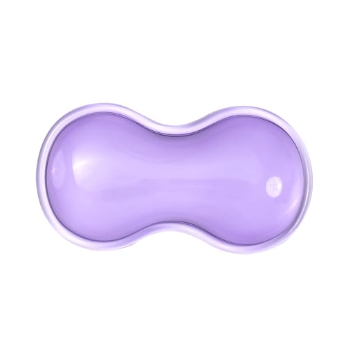 Transparente Gel-Maus-Handgelenkauflage, violett, niedliche Handgelenkauflage, Komfort und Unterstützung zum Tippen und Spielen (lila-Kurz) von Sumgsn
