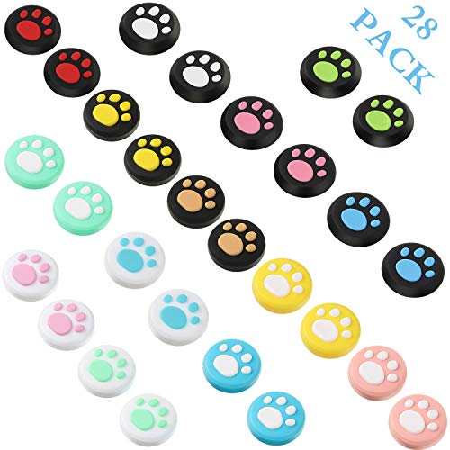 28 Stücke Ersatz Niedlich Katze Klaue Design Daumen Griff Kappen Daumen Griffe Analoge Stock Abdeckung Joystick Kappe Weiche Silikon Abdeckung Kompatibel mit Nintendo Switch/Switch Lite Kontroller 28 Stücke Ersatz Niedlich Katze Klaue Design Daumen Griff Kappen Daumen Griffe Analoge Stock Abdeckung Joystick Kappe Weiche Silikon Abdeckung Kompatibel mit Nintendo Switch/Switch Lite Kontroller von Sumind