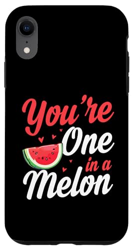 Hülle für iPhone XR You're One In A Melon Romantische Wassermelone Valentinstag Hülle für iPhone XR You're One In A Melon Romantische Wassermelone Valentinstag von Summer Family Essentials for Watermelon Lovers