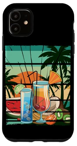 Palmen, Strand, Meer, Cocktails und Sonne Hülle für iPhone 11 von Summer Holiday Apparel & Accessories