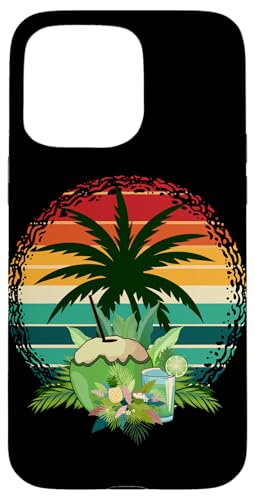 Palmen, Strand, Meer, Cocktails und Sonne Hülle für iPhone 15 Pro Max von Summer Holiday Apparel & Accessories