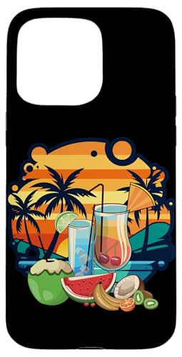 Palmen, Strand, Meer, Cocktails und Sonne Hülle für iPhone 15 Pro Max von Summer Holiday Apparel & Accessories