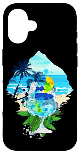 Palmen, Strand, Meer, Cocktails und Sonne Hülle für iPhone 16 von Summer Holiday Apparel & Accessories
