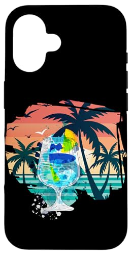 Palmen, Strand, Meer, Cocktails und Sonne Hülle für iPhone 16 von Summer Holiday Apparel & Accessories