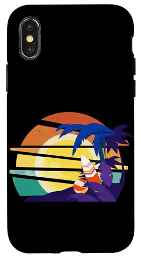 Palmen, Strand, Meer, Cocktails und Sonne Hülle für iPhone X/XS Palmen, Strand, Meer, Cocktails und Sonne Hülle für iPhone X/XS von Summer Holiday Apparel & Accessories