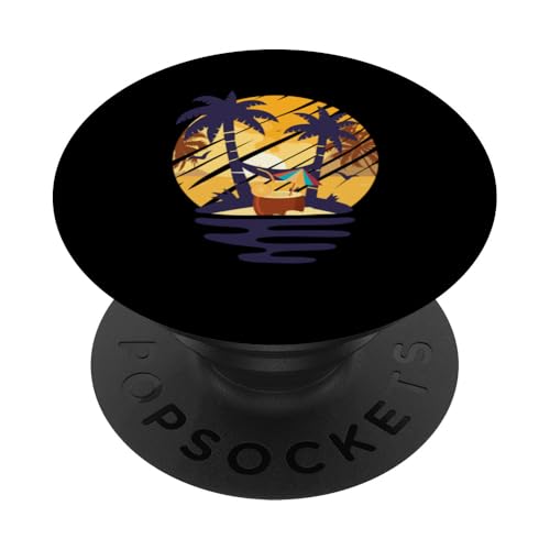 Palmen, Strand, Meer, Cocktails und Sonne PopSockets Klebender PopGrip von Summer Holiday Apparel & Accessories