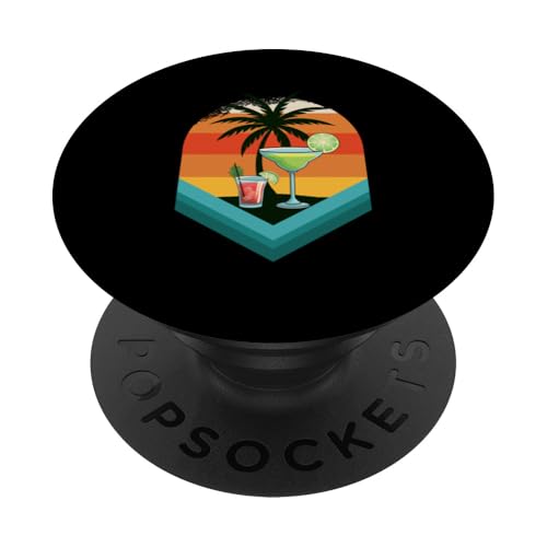 Palmen, Strand, Meer, Cocktails und Sonne PopSockets Klebender PopGrip von Summer Holiday Apparel & Accessories