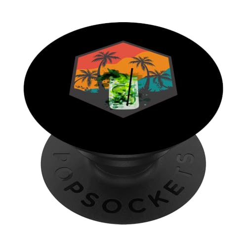Palmen, Strand, Meer, Cocktails und Sonne PopSockets Klebender PopGrip von Summer Holiday Apparel & Accessories