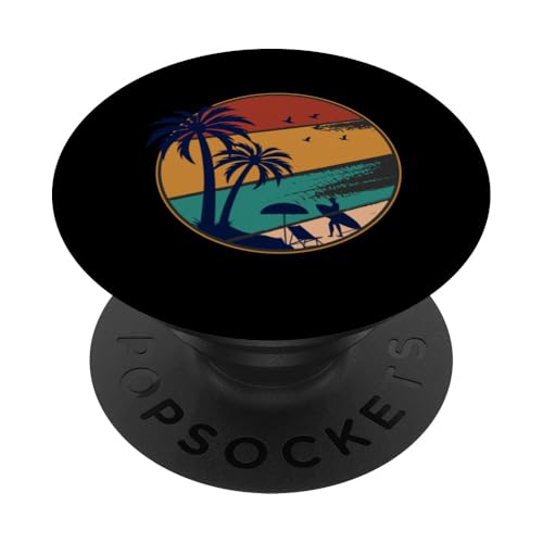 Palmen, Strand, Meer, Cocktails und Sonne PopSockets Klebender PopGrip von Summer Holiday Apparel & Accessories