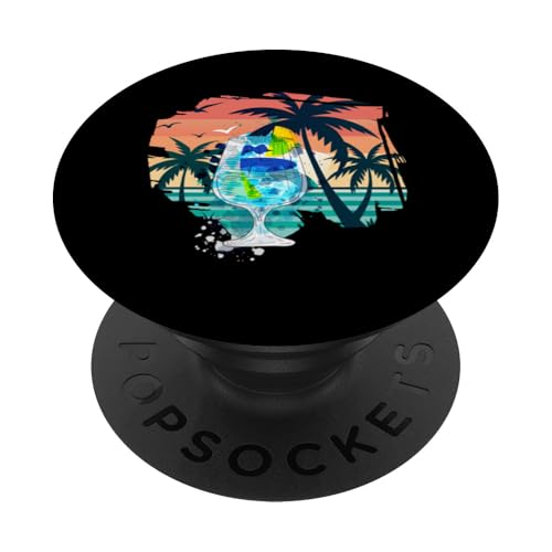 Palmen, Strand, Meer, Cocktails und Sonne PopSockets Klebender PopGrip von Summer Holiday Apparel & Accessories