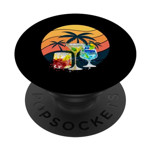 Palmen, Strand, Meer, Cocktails und Sonne PopSockets Klebender PopGrip von Summer Holiday Apparel & Accessories