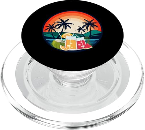 Palmen, Strand, Meer, Cocktails und Sonne PopSockets PopGrip für MagSafe von Summer Holiday Apparel & Accessories