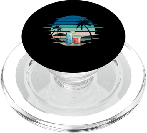 Palmen, Strand, Meer, Cocktails und Sonne PopSockets PopGrip für MagSafe von Summer Holiday Apparel & Accessories