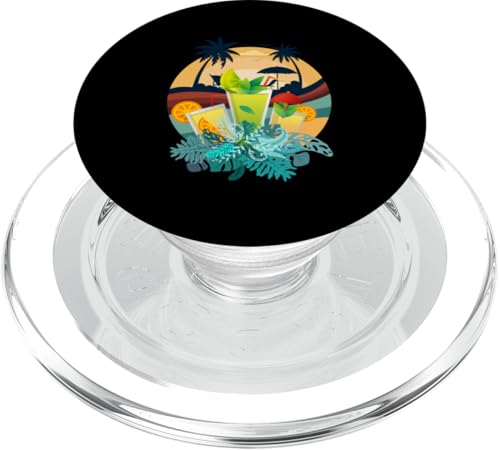 Palmen, Strand, Meer, Cocktails und Sonne PopSockets PopGrip für MagSafe von Summer Holiday Apparel & Accessories