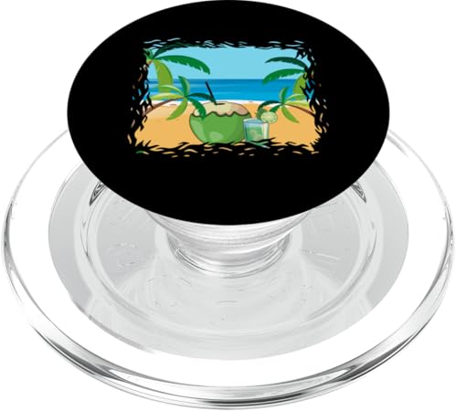 Palmen, Strand, Meer, Cocktails und Sonne PopSockets PopGrip für MagSafe von Summer Holiday Apparel & Accessories