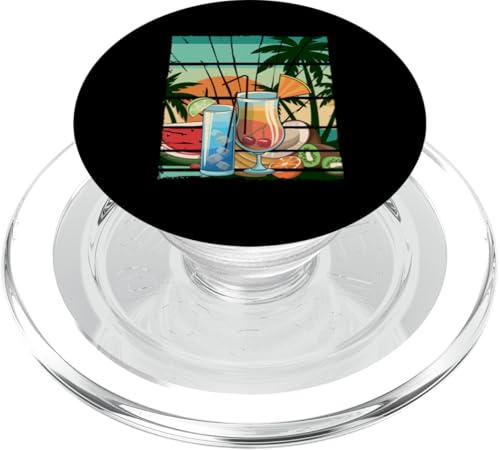 Palmen, Strand, Meer, Cocktails und Sonne PopSockets PopGrip für MagSafe von Summer Holiday Apparel & Accessories
