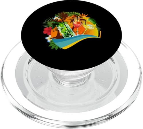Palmen, Strand, Meer, Cocktails und Sonne PopSockets PopGrip für MagSafe von Summer Holiday Apparel & Accessories