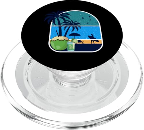 Palmen, Strand, Meer, Cocktails und Sonne PopSockets PopGrip für MagSafe von Summer Holiday Apparel & Accessories