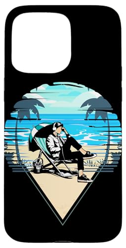 Palme, Strand, Meer, Chill und Sonne Hülle für iPhone 15 Pro Max von Summer Holiday Relax Apparel & Accessories