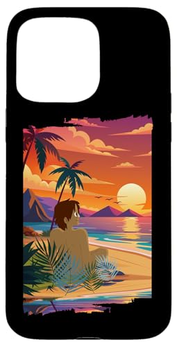 Palme, Strand, Meer, Chill und Sonne Hülle für iPhone 15 Pro Max von Summer Holiday Relax Apparel & Accessories