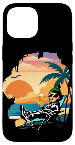 Palme, Strand, Meer, Chill und Sonne Hülle für iPhone 15 von Summer Holiday Relax Apparel & Accessories