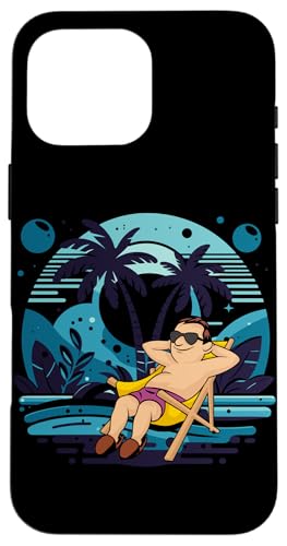 Palme, Strand, Meer, Chill und Sonne Hülle für iPhone 16 Pro Max Palme, Strand, Meer, Chill und Sonne Hülle für iPhone 16 Pro Max von Summer Holiday Relax Apparel & Accessories