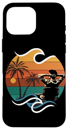 Palme, Strand, Meer, Chill und Sonne Hülle für iPhone 16 Pro Max Palme, Strand, Meer, Chill und Sonne Hülle für iPhone 16 Pro Max von Summer Holiday Relax Apparel & Accessories